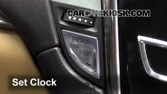 2014 Cadillac ATS 2.0L 4 Cyl. Turbo Reloj Fijar hora de reloj